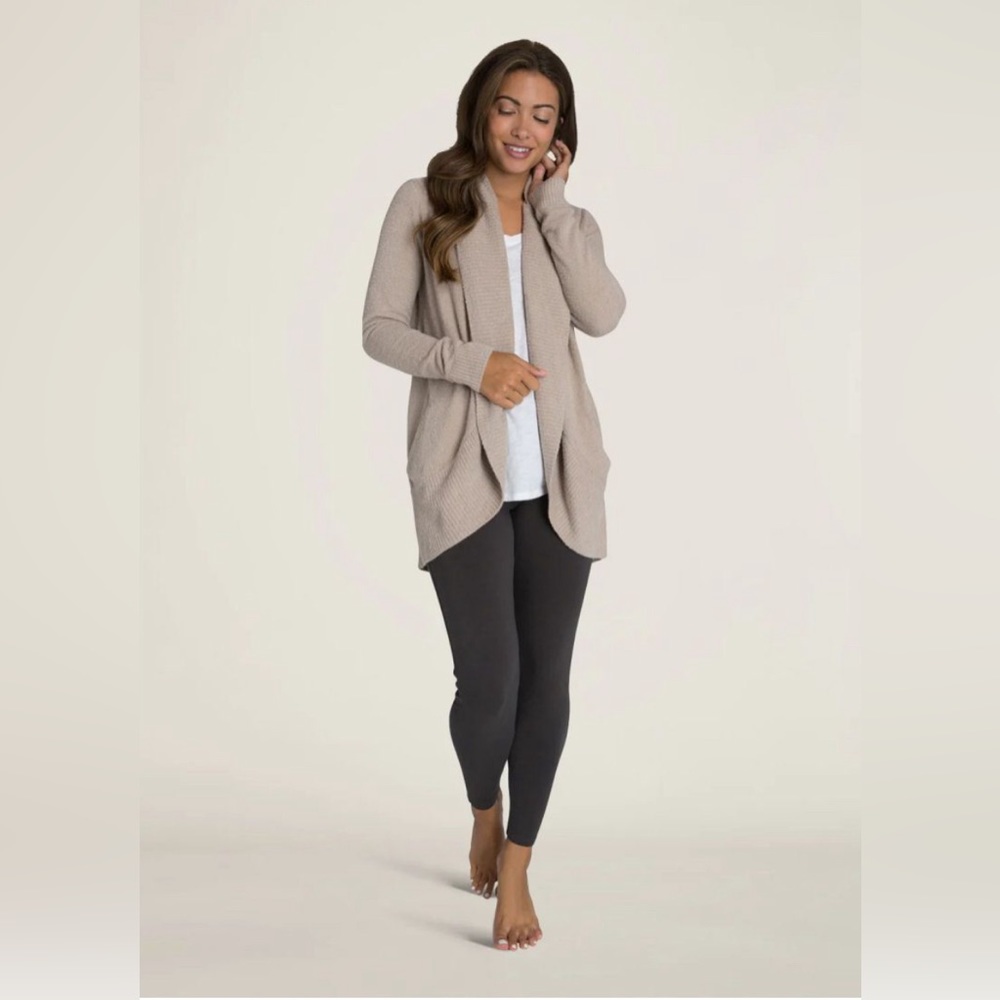 Barefoot Dreams Circle Cardigan, heathered brown